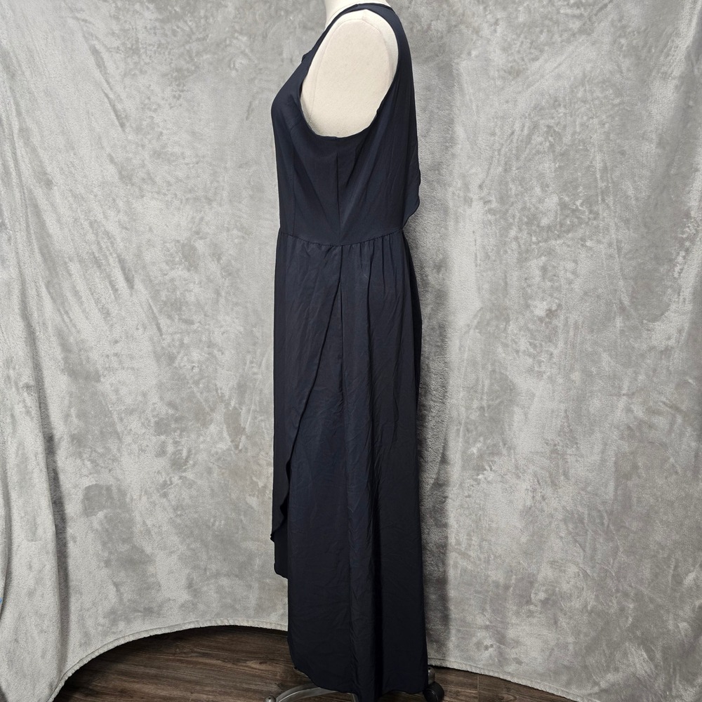 Toad&Co Sunkissed Maxi Dress Women L Black Minimalist Gorpcore Athleisure Pocket - Picture 9 of 16